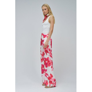 CALÇAS STRAIGHT COM ESTAMPADO FLORAL